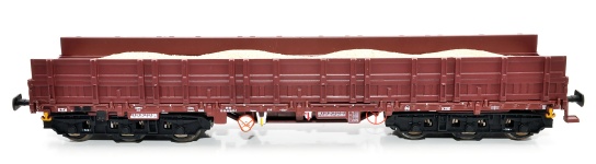 NPE Modellbau NW22230 - H0 - Schwerlastwagen Samms 4860 erhöhte Bordwände - Kies, DR, Ep. IV - Wagen 2